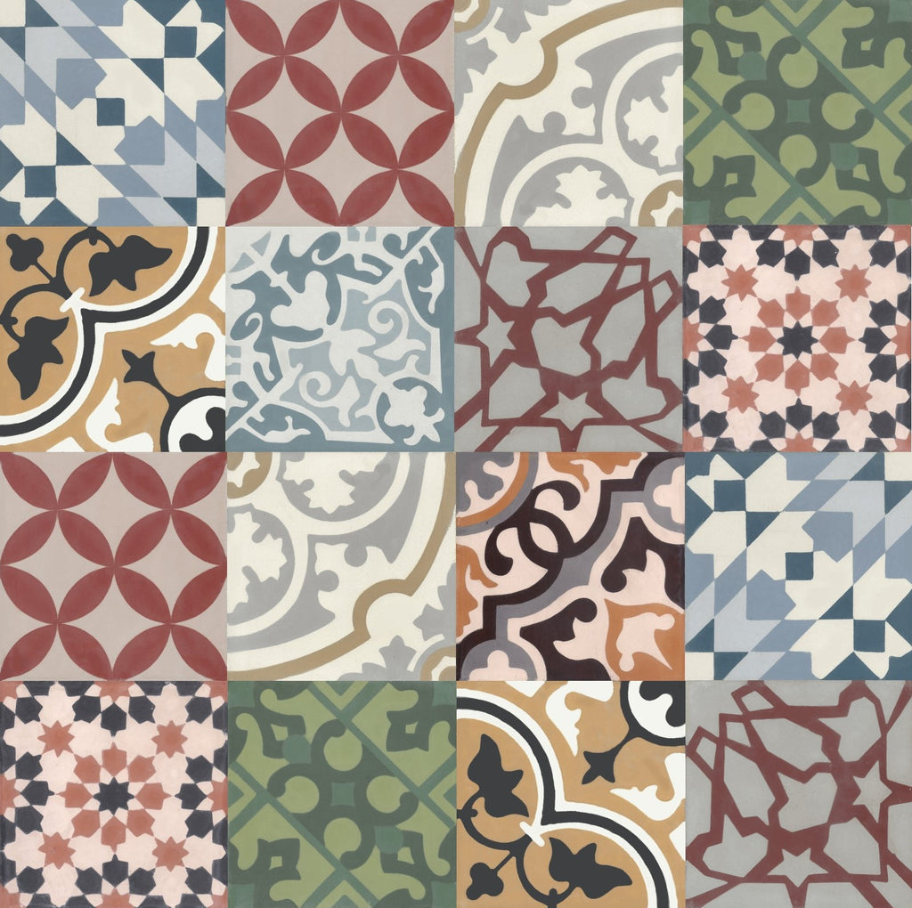 Mosaic Montage Chromaluxe - 8" Square Cement Tile