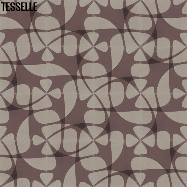 Nature's Net 8"x8" Square Cement Tile - Caliba Layout 5