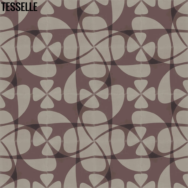 Nature's Net 8"x8" Square Cement Tile - Caliba Layout 4