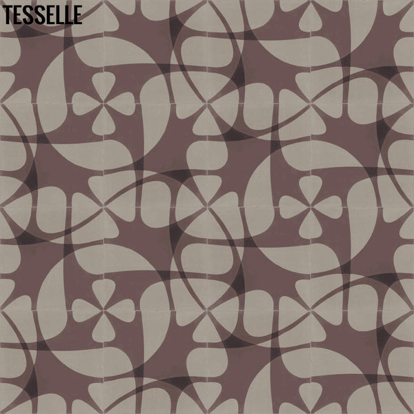 Nature's Net 8"x8" Square Cement Tile - Caliba Layout 2