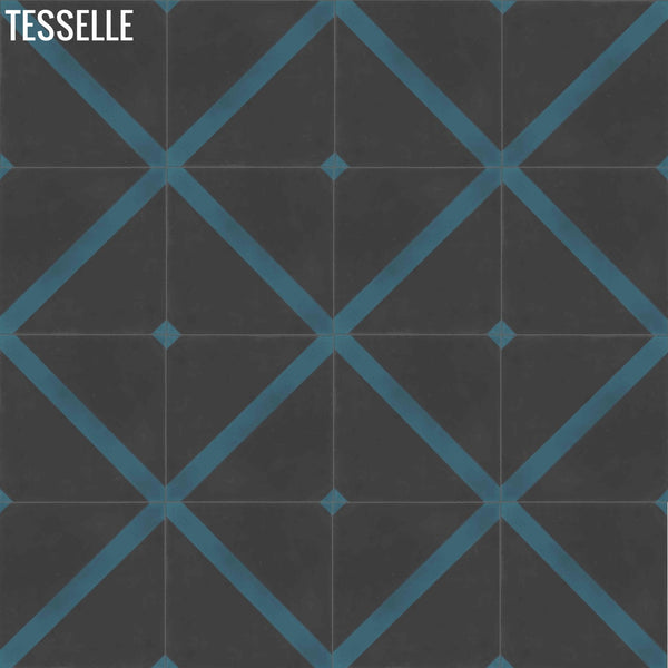 Neoterra Nightshade 8" Square Cement Tile1