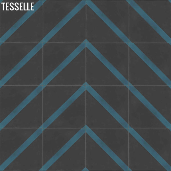 Neoterra Nightshade 8" Square Cement Tile2