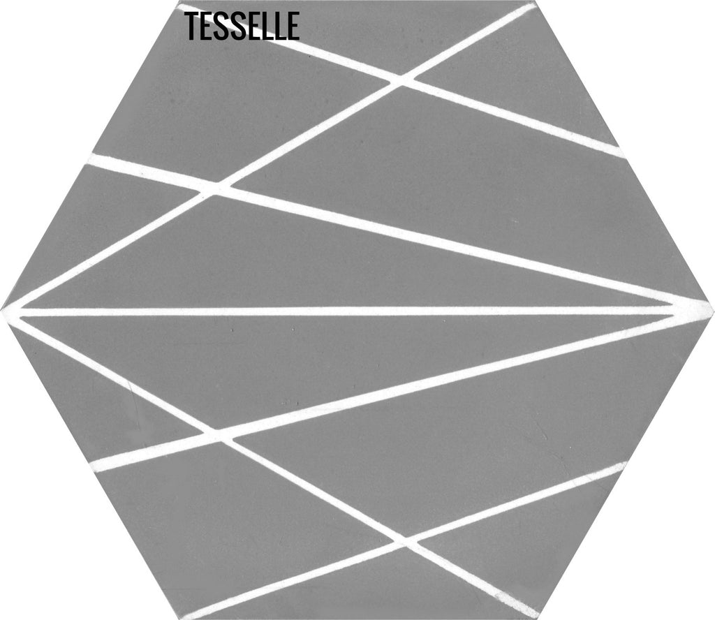 Network Dyna 9"x8" Hexagonal Cement Tile