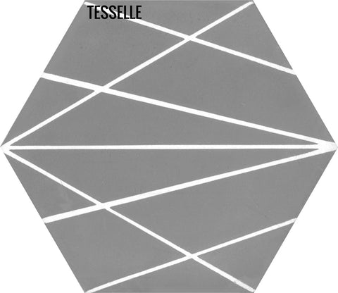 Network Dyna 9"x8" Hexagonal Cement Tile