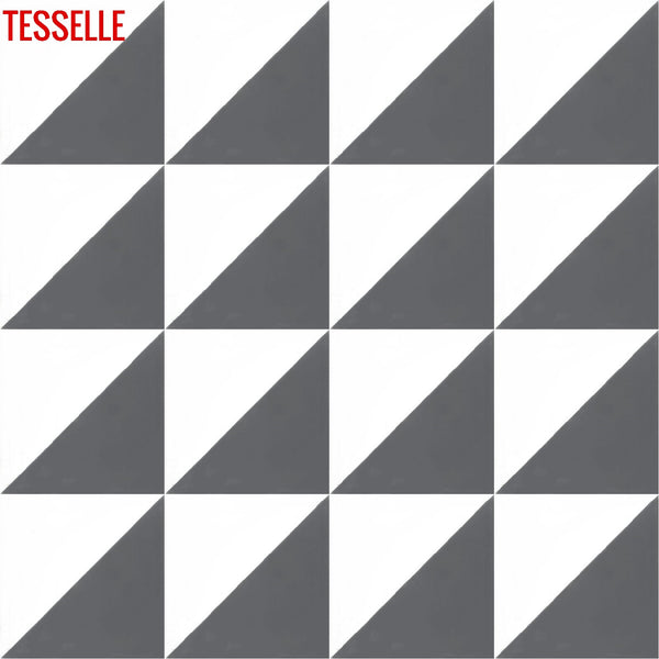 Oblique Briquet 8" Square Cement Tile1