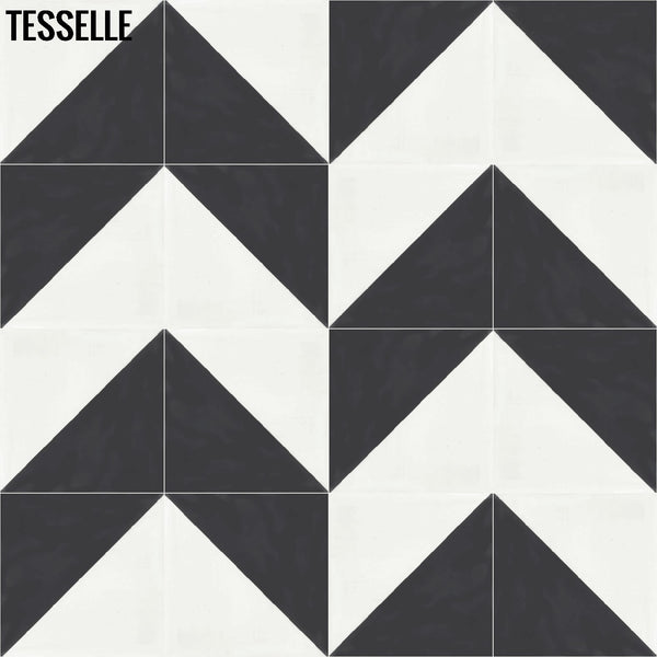 Oblique Kona 8" Square Cement Tile D