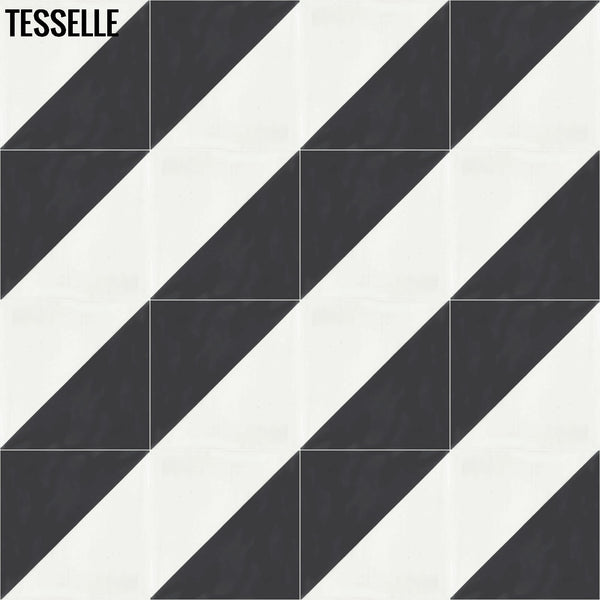 Oblique Kona 8" Square Cement Tile K