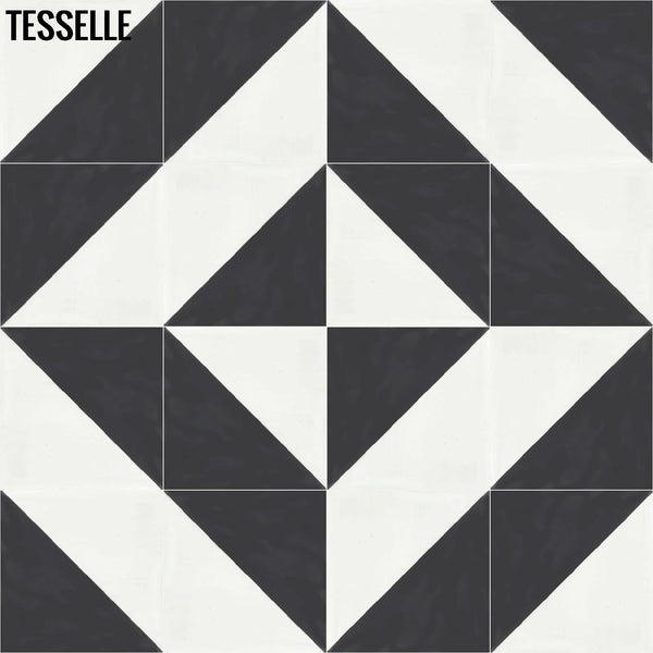Oblique Kona 8" Square Cement Tile G