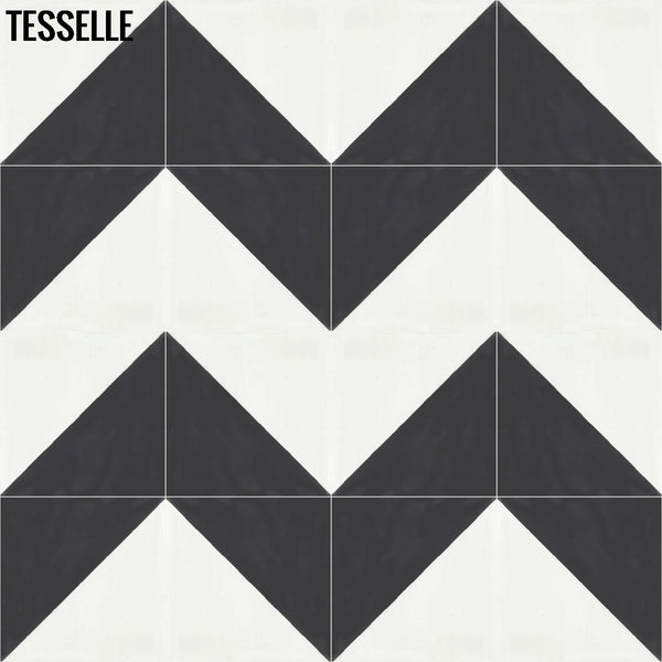 Oblique Kona 8" Square Cement Tile C