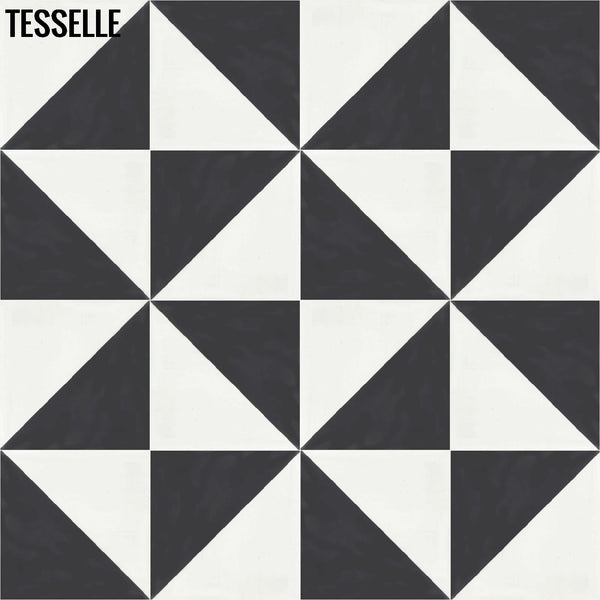 Oblique Kona 8" Square Cement Tile I