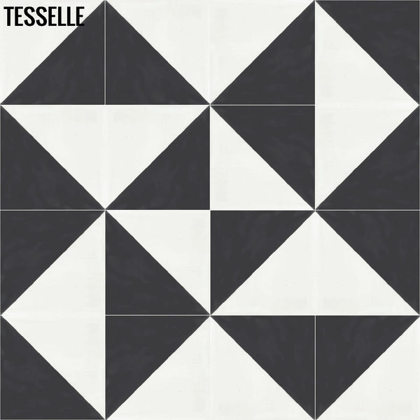 Oblique Kona 8" Square Cement Tile K