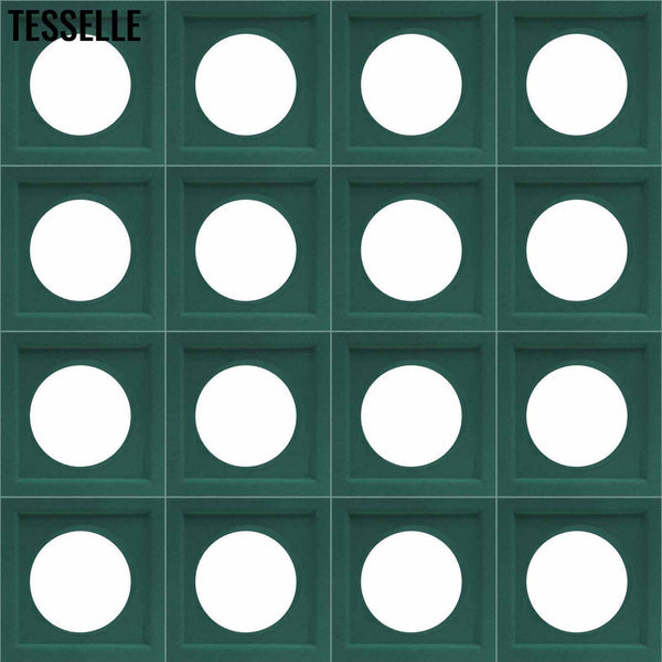 Orb Jade Green 7.5" Cement Breeze Block 1