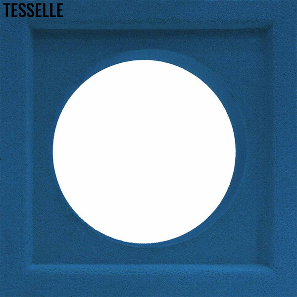 Orb River Blue 7.5" Cement Breeze Block