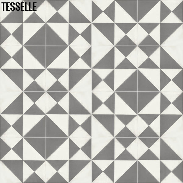 Origami  Cement Tile - Promenade Layout 2