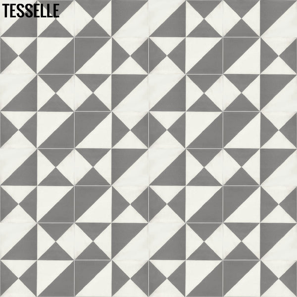 Origami  Cement Tile - Promenade Layout 4