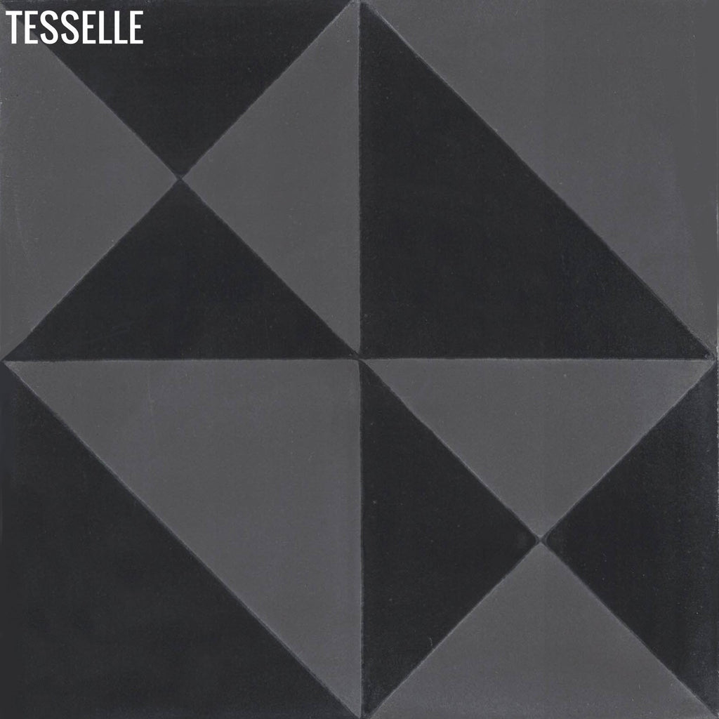 Origami 8"x8" Square Cement Tile - Strada
