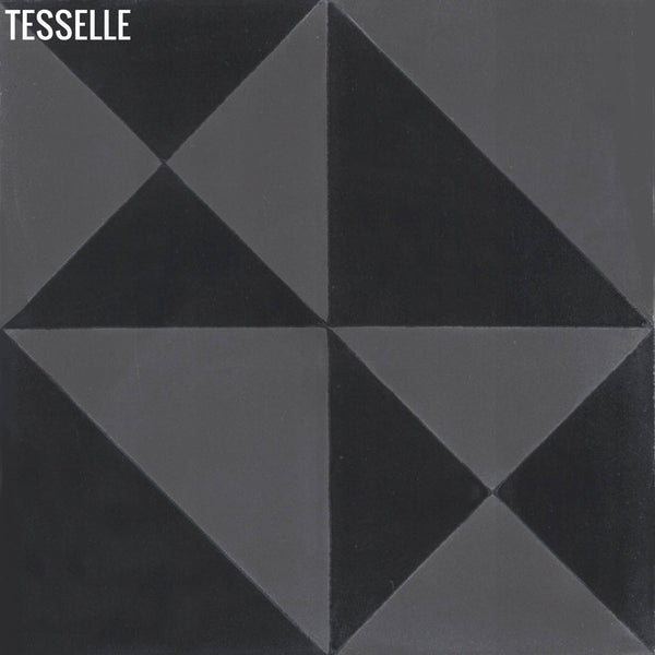 Origami 8"x8" Square Cement Tile - Strada