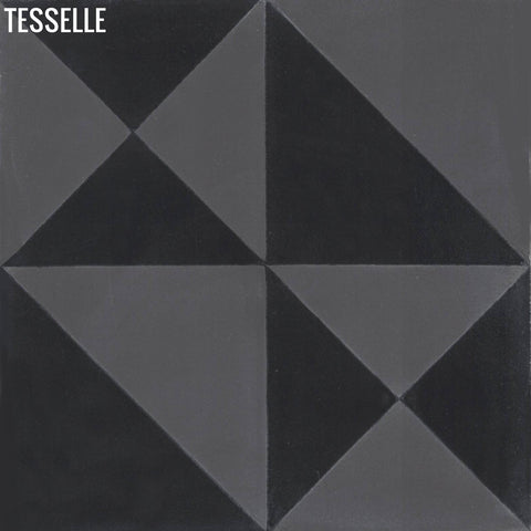 Origami 8"x8" Square Cement Tile - Strada