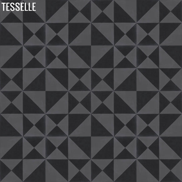 Origami 8"x8" Square Cement Tile - Strada Layout