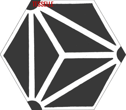 Orion Sigma 9x8" Hexagonal Cement Tile
