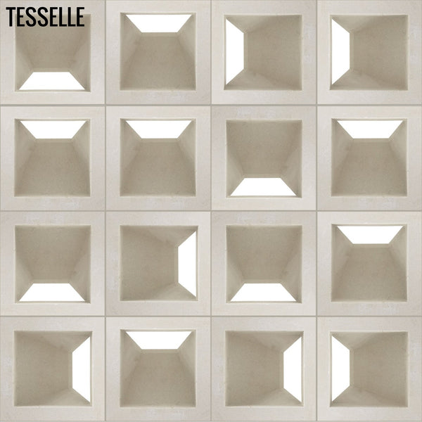 Pali Dimensional White 7.5" Cement Breeze Block