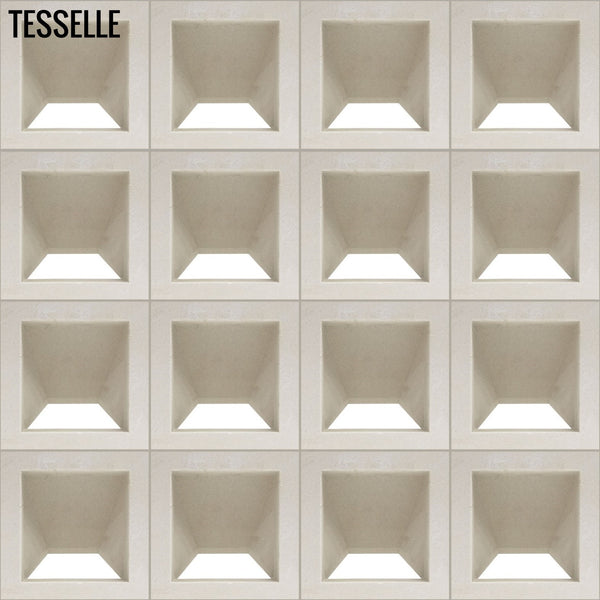 Pali Dimensional White 7.5" Cement Breeze Block
