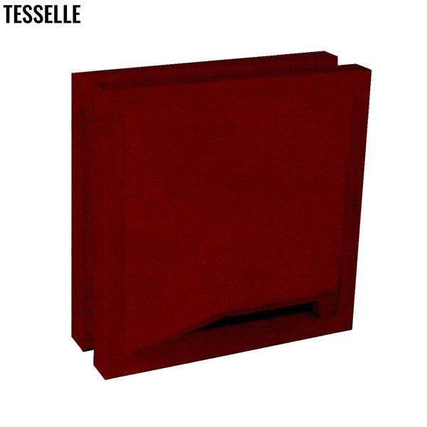 Pali Scarlet Red 7.5" Cement Breeze Block 2
