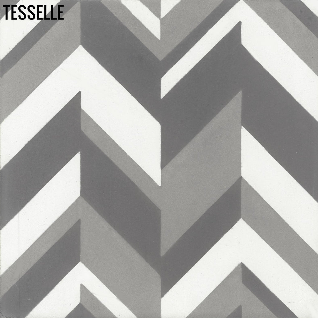Parquet Birch 8" Square Cement Tile