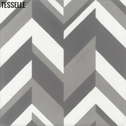 Parquet Birch 8" Square Cement Tile