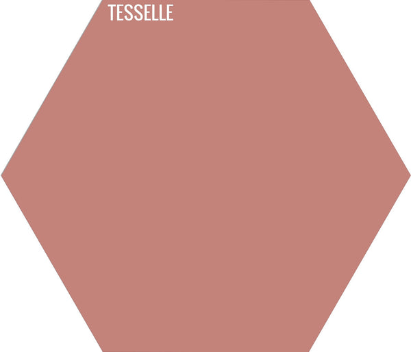 Peony 9904 - 9"x8" Hexagonal Cement Tile