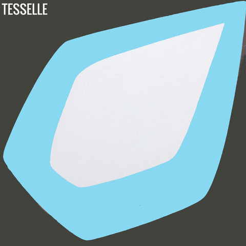 Tapa Blue Petal 8" Square Cement Tile by Shag