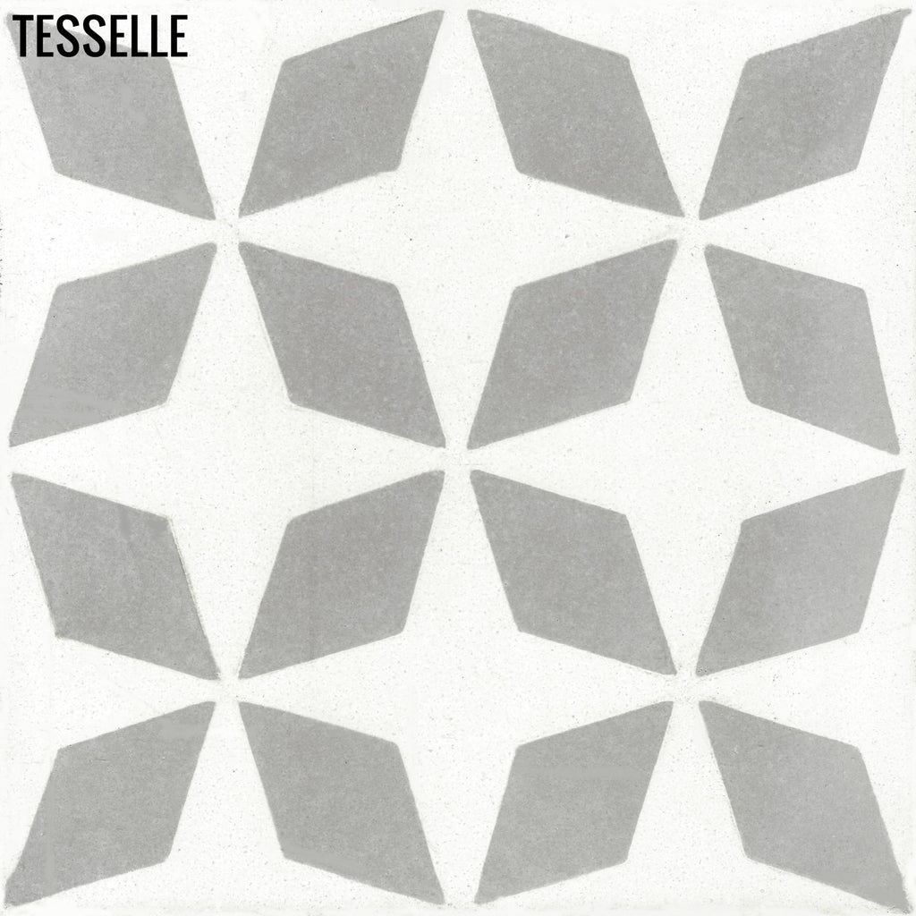 Pinwheel Alloy 8" Square Cement Tile