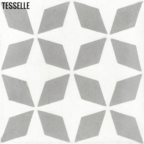 Pinwheel Alloy 8" Square Cement Tile