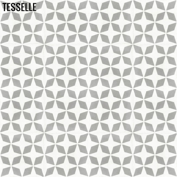 Pinwheel Alloy 8" Square Cement Tile 1
