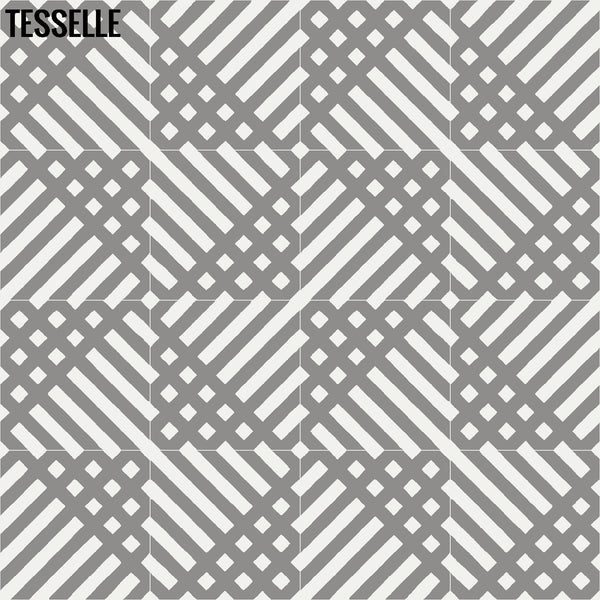 Platform Spark 8" Square Cement Tile 9