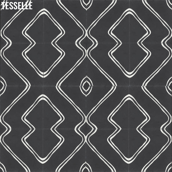 Playacar Sable 8" Square Cement Tile 1
