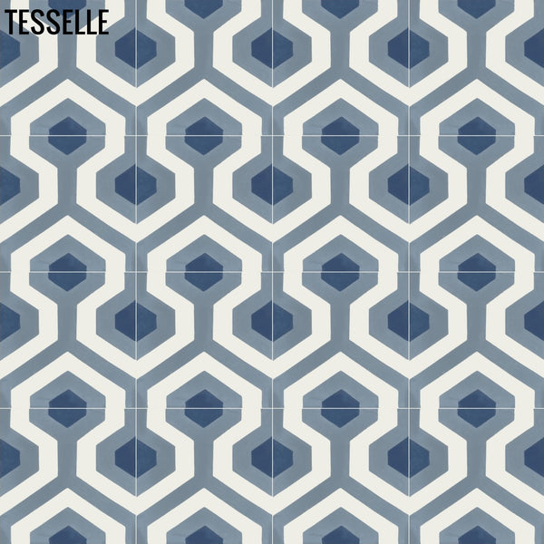 Plaza Carina 8" Square Cement Tile 1