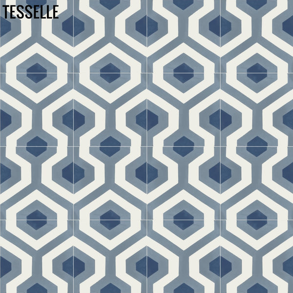 Plaza Carina 8" Square Cement Tile 2