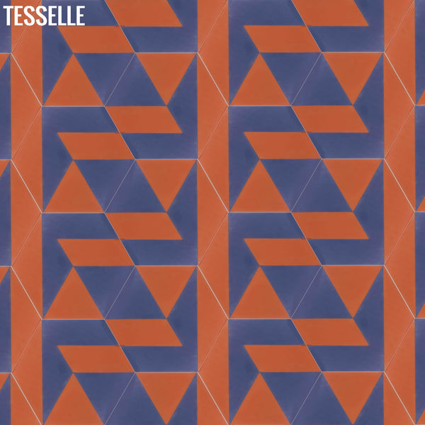 Polygonal Agate 9x8" Hexagonal Cement Tile by Jim Isermann 3
