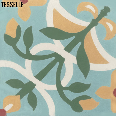 Pradera Maragartita 8" Square Cement Tile