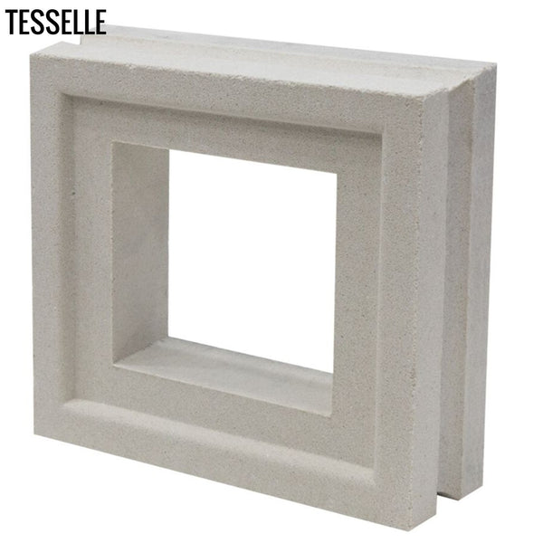 Quad White 7.5" Cement Breeze Block