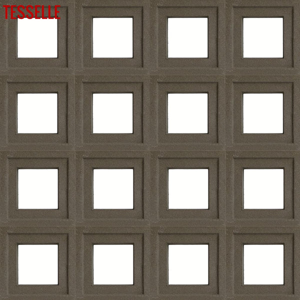 Quad Natural Cement 7.5" Breeze Block | Grey 1