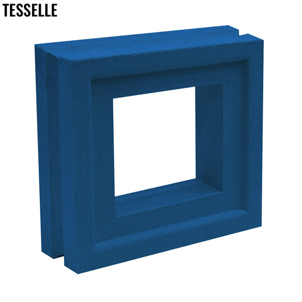 Quad River Blue 7.5" Cement Breeze Block 1