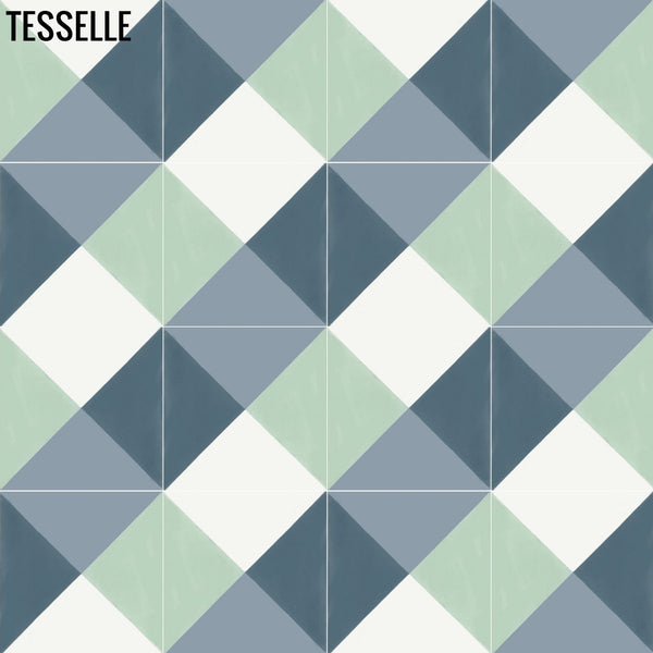 Quatra Gliese 8" Square Cement Tile 2