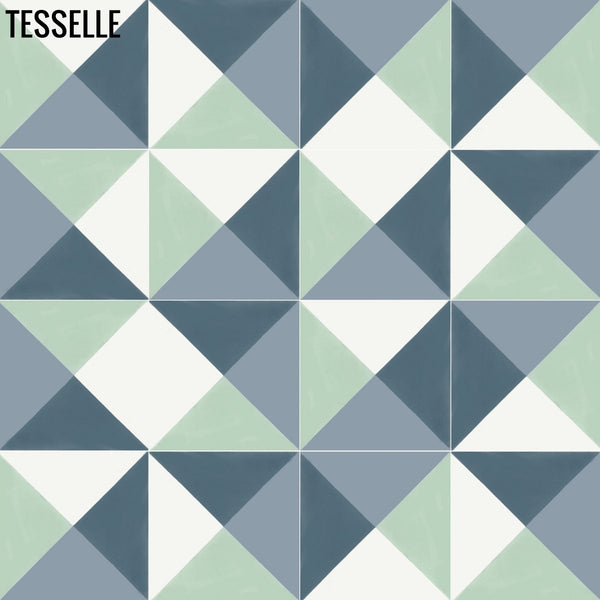 Quatra Gliese 8" Square Cement Tile 3