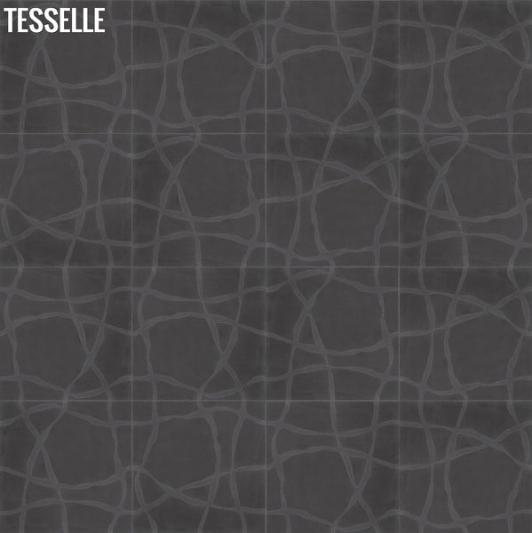 Raffia 8"x8" Square Cement Tile - Covena qt