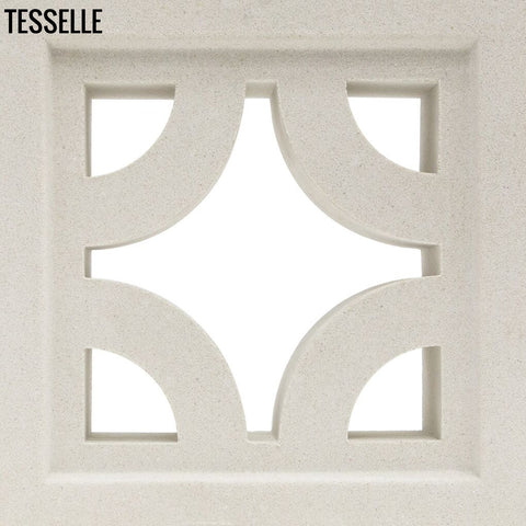 Roundabout White 7.5" Cement Breeze Block