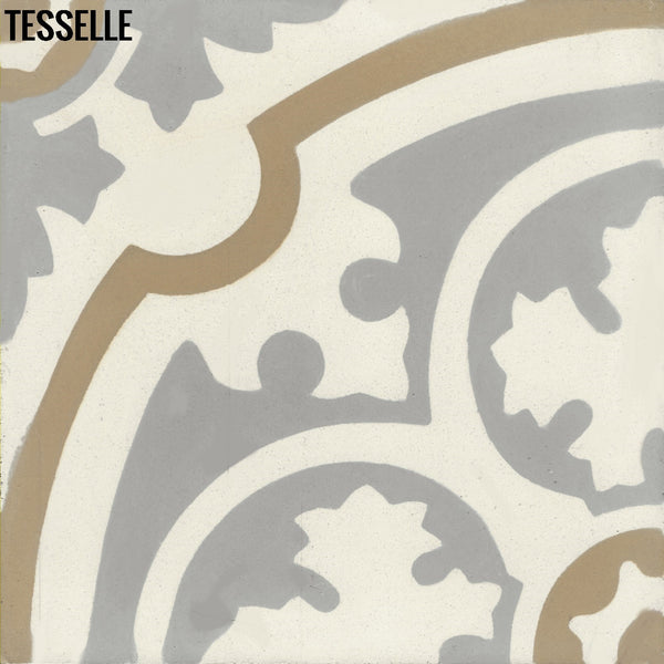 Sancerre Mineral 8" Square Cement Tile