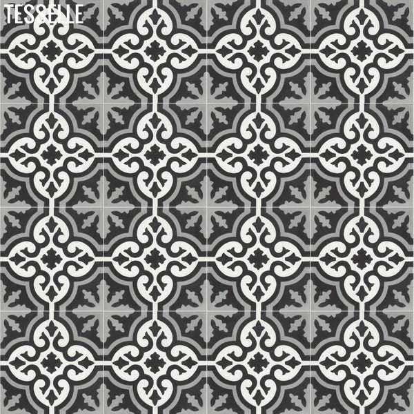 Santiago Ciana 8" Square Cement Tile 1