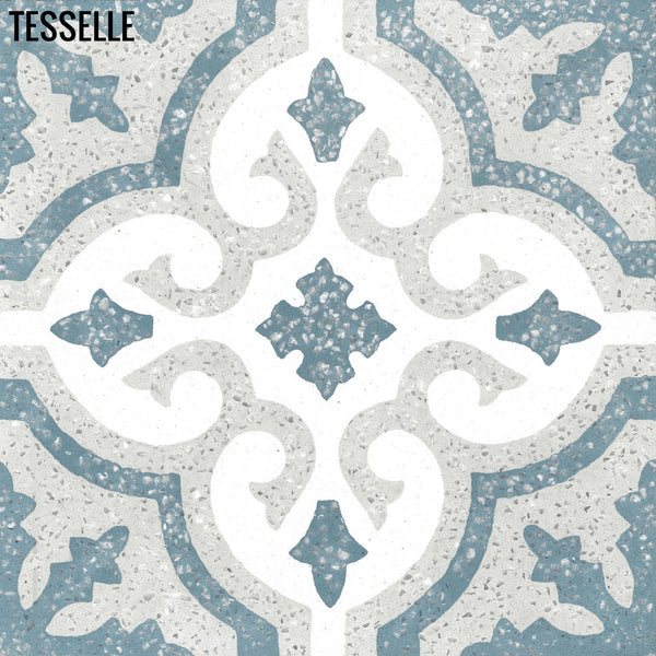 Santiago Clarillo 8" Square Terrazzo Cement Tile